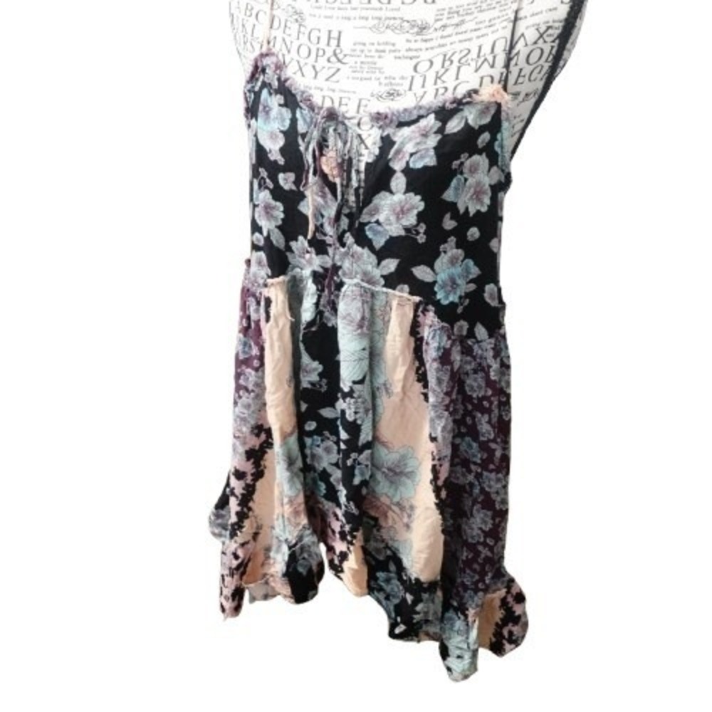 Free People Summer Storm Slip Dress Whimsigoth Fairy Ethereal Mini Black Small - Picture 3 of 6